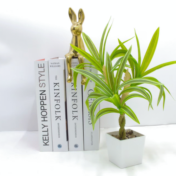 Realistic Faux Dracaena Potted Plant | Artificial Indoor Tree for Home & Office Decor