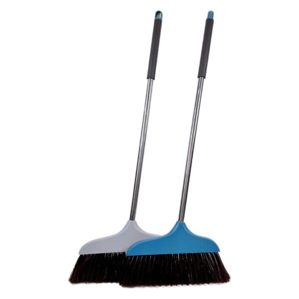 Lightweight Long Handle Broom | Household Angled Dust Broom with Metal Pole for Efficient Cleaning