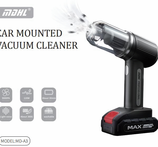 MOHL 9000Pa Cordless Car Vacuum Cleaner - Powerful Handheld Portable Vacuum for Auto Interior & Home Use