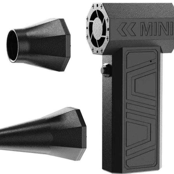 MINI Portable Electric Air Duster - Cordless Air Blower with 2 Nozzles for Electronics & PC Cleaning