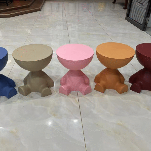 Creative Humanoid Side Table | Unique Character Accent Stool for Modern Home Decor