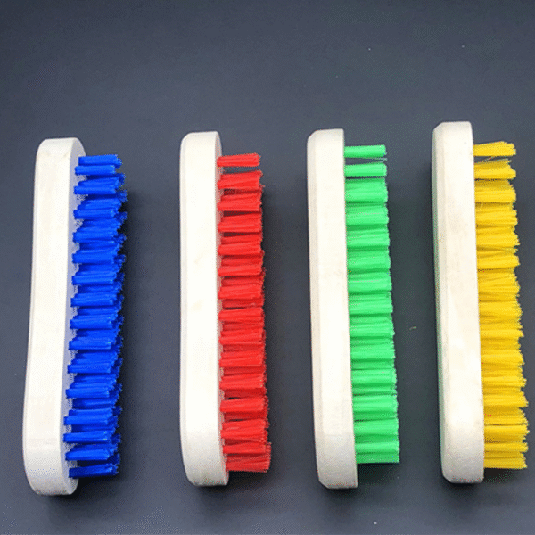 Scrub Brushes for Household Cleaning | Colorful Plastic Handheld Laundry, Shoe, and Kitchen Scrubber Set with Comfortable Grip